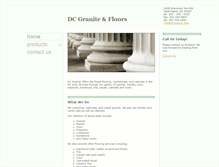 Tablet Screenshot of dc-granite.com
